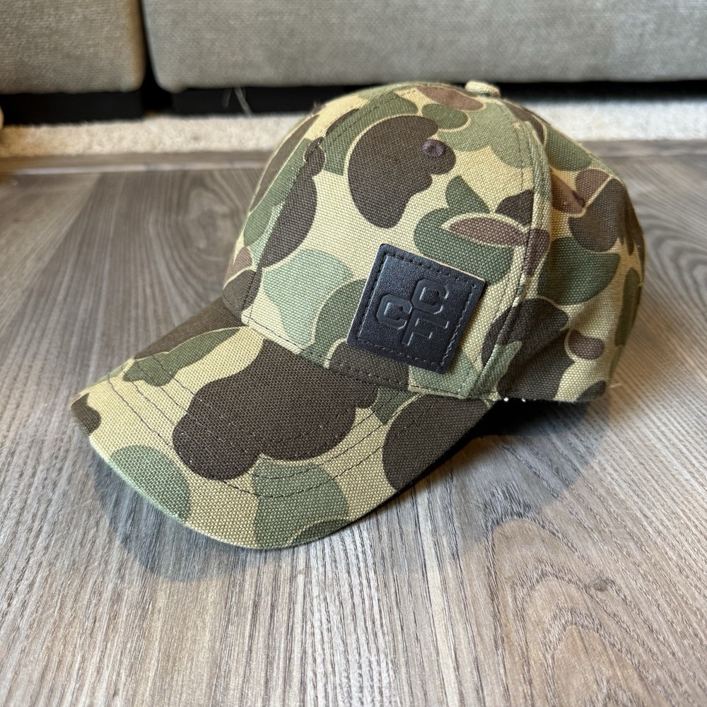 Filson CCF Cap Duck Camo Leather Patch Made In USA